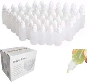 Eldwivz Plastic Eye Dropper Bottle: 50 pcs 10 ml Empty Small Squeeze Bottles For Oil Ear Paint Liquid Eldwivz Plastic Eye Dropper Bottle: 50 pcs 10 ml Empty Small Squeeze Bottles For Oil Ear Paint Liquid