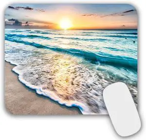 Mouse Pad, Gaming Mouse Pad, Non-Slip Rubber Base Mouse Mat with Designs for Laptop, Computer & Office, 9.5 x 7.9 x 0.12 inches (Sea and Beach) Mouse Pad, Gaming Mouse Pad, Non-Slip Rubber Base Mouse Mat with Designs for Laptop, Computer & Office, 9.5 x 7.9 x 0.12 inches (Sea and Beach)