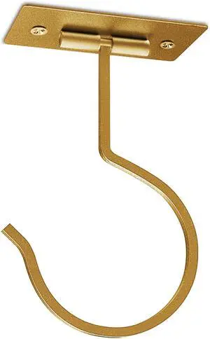 Self Adhesive Banana Hook Under Cabinet Foldable Banana Hanger | Golden Metal Under Counter Banana Hook Holder to Keep Bananas Fresh Banana Holder for Kitchen RV Space Saving Self Adhesive Banana Hook Under Cabinet Foldable Banana Hanger | Golden Metal Under Counter Banana Hook Holder to Keep Bananas Fresh Banana Holder for Kitchen RV Space Saving