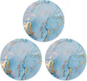 MOSISO 3 Pack Round Mouse Pad, 7.87 inch Marble Comfortable Mousepads | Non-Slip Base, Washable Mousepads with Neoprene Cloth, Mouse Pads for Computers Laptop, Blue MOSISO 3 Pack Round Mouse Pad, 7.87 inch Marble Comfortable Mousepads | Non-Slip Base, Washable Mousepads with Neoprene Cloth, Mouse Pads for Computers Laptop, Blue