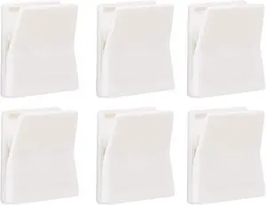 6 Pcs Large Self Adhesive Clips, Tapestry Hanger, Wall Tapestry Clips, No Drilling Adhesive Towel Holder, Towel Clip for Bathroom Kitchen Home Office Hotel, White 6 Pcs Large Self Adhesive Clips, Tapestry Hanger, Wall Tapestry Clips, No Drilling Adhesive Towel Holder, Towel Clip for Bathroom Kitchen Home Office Hotel, White