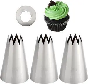 Deviled Egg Piping Tip, Extra Large Open Star Tip for Churros & Cupcake Deviled Egg Piping Tip, Extra Large Open Star Tip for Churros & Cupcake