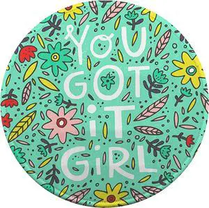 Boutilon Round Mouse Pad Non-Slip Rubber Base Mousepad with Stitched Edge Washable Small Mouse Mat 7.9 x 7.9 Inch for Computer, Laptop, Home, Office(You Got it Girl) Boutilon Round Mouse Pad Non-Slip Rubber Base Mousepad with Stitched Edge Washable Small Mouse Mat 7.9 x 7.9 Inch for Computer, Laptop, Home, Office(You Got it Girl)