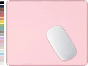 Hsurbtra Pink Mouse Pad, Premium-Textured Square Mousepad 10.2 x 8.3 Inch, Stitched Edge Anti-Slip Waterproof Rubber Pretty Cute Computer Mat for Office Gaming Laptop Women Kids Hsurbtra Pink Mouse Pad, Premium-Textured Square Mousepad 10.2 x 8.3 Inch, Stitched Edge Anti-Slip Waterproof Rubber Pretty Cute Computer Mat for Office Gaming Laptop Women Kids
