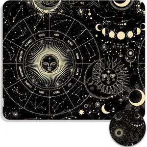 Square Mouse Pad with Coaster, Soft Cute Computer Mouse Mat with Non-Slip Rubber Base, Easy to Slide, Splash Resistant Surface, Personalized Design, Portable, Gray Marble Square Mouse Pad with Coaster, Soft Cute Computer Mouse Mat with Non-Slip Rubber Base, Easy to Slide, Splash Resistant Surface, Personalized Design, Portable, Gray Marble