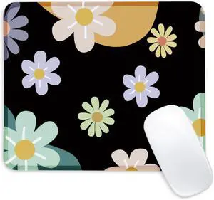 Flowers Square Mouse Pad with Non-Slip Rubber Base,Home Office Decoration Desktop Accessory, Laptop Mouse Pad for Office Laptops,9.4x7.8x0.12in 21 Flowers Square Mouse Pad with Non-Slip Rubber Base,Home Office Decoration Desktop Accessory, Laptop Mouse Pad for Office Laptops,9.4x7.8x0.12in 21