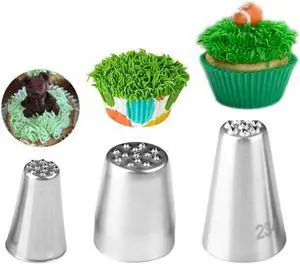 Symphony Wire Tips, Stainless Steel Icing Piping Nozzles For Pastry Fondant Tools (Grass) Symphony Wire Tips, Stainless Steel Icing Piping Nozzles For Pastry Fondant Tools (Grass)