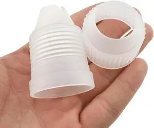 HAHIYO Plastic Couplers of Large Size Easy to Twist For Cake Decorating Piping Tip Coupler for Icing Nozzles (6 Pieces) HAHIYO Plastic Couplers of Large Size Easy to Twist For Cake Decorating Piping Tip Coupler for Icing Nozzles (6 Pieces)