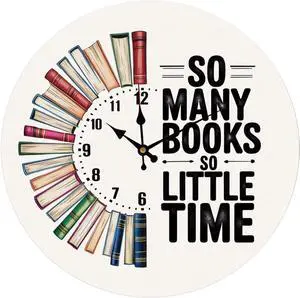 Book Lover Gifts, So Many Books So Little Time Mouse Pads for Work, Small Round Mouse Pads for Desk, Book Reader Gifts Women,Computer Desk Accessories for Women 8.7x8.7 Inch Book Lover Gifts, So Many Books So Little Time Mouse Pads for Work, Small Round Mouse Pads for Desk, Book Reader Gifts Women,Computer Desk Accessories for Women 8.7x8.7 Inch