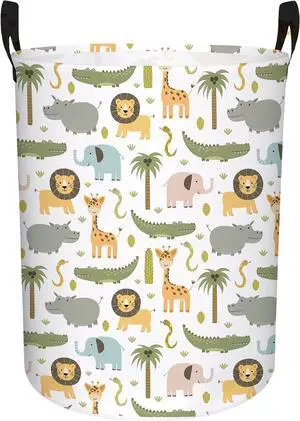 Baby Boy Hamper Waterproof Kids Laundry Basket Clothes Storage Bin Woodland Animal Nursery Room Decor (Green) Baby Boy Hamper Waterproof Kids Laundry Basket Clothes Storage Bin Woodland Animal Nursery Room Decor (Green)