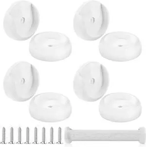 Yookeer 4 Pack Wood Closet Rod Socket 1-3/8" Pole Holders,white | Wall Mount Brackets for Hanging Poles, Curtain Rods, Includes Screws, Wardrobe Hallway Bathroom Use, Wooden Finish Yookeer 4 Pack Wood Closet Rod Socket 1-3/8" Pole Holders,white | Wall Mount Brackets for Hanging Poles, Curtain Rods, Includes Screws, Wardrobe Hallway Bathroom Use, Wooden Finish