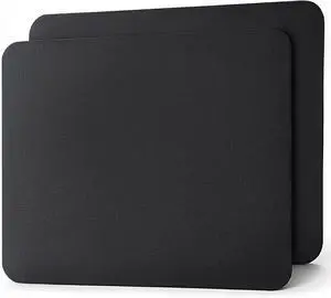 2 Pack Comfortable Mouse Pad, Non-Slip Rubber Base Washable Mousepad, Smooth Cloth Surface Office & Gaming Mouse Pad for Computer Laptop, 7 x 8 Inch, Black 2 Pack Comfortable Mouse Pad, Non-Slip Rubber Base Washable Mousepad, Smooth Cloth Surface Office & Gaming Mouse Pad for Computer Laptop, 7 x 8 Inch, Black