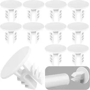 12 Pcs Closet Rod End Caps, Wear-Resistant Curtain Rod Pole Endcaps | White Hang Bar Plug Caps, Closetmaid End Covers for Home Bedroom Living Room Curtain Bracket Accessories 12 Pcs Closet Rod End Caps, Wear-Resistant Curtain Rod Pole Endcaps | White Hang Bar Plug Caps, Closetmaid End Covers for Home Bedroom Living Room Curtain Bracket Accessories