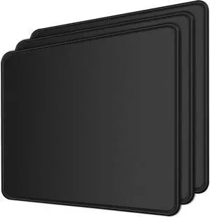 Ultra-Thin 3 Pack Mousepad Set for Home, Office & Travel - Small, Portable, & Washable with Non-Slip Rubber Base - Perfect for Laptops & PCs 8.6 * 7.*0.12 inches(Black) Ultra-Thin 3 Pack Mousepad Set for Home, Office & Travel - Small, Portable, & Washable with Non-Slip Rubber Base - Perfect for Laptops & PCs 8.6 * 7.*0.12 inches(Black)
