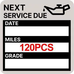 for Oil Change Sticker Static Cling, Clear Stickers 120 Pcs 2x 2 Next Service Due Sticker for Windshield, Easy to Peel with No Residue for Car Auto Vehicle Window (Grey) for Oil Change Sticker Static Cling, Clear Stickers 120 Pcs 2x 2 Next Service Due Sticker for Windshield, Easy to Peel with No Residue for Car Auto Vehicle Window (Grey)