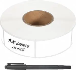 1000 Pcs Removable Food Labels Stickers with Perforation Line, 1" x 2" | For Storage Bins, Jars, Waterproof & Oil Resistant, Freezer Labels, Bottle Labels Easy Peel Off, Labels for Food Containers 1000 Pcs Removable Food Labels Stickers with Perforation Line, 1" x 2" | For Storage Bins, Jars, Waterproof & Oil Resistant, Freezer Labels, Bottle Labels Easy Peel Off, Labels for Food Containers