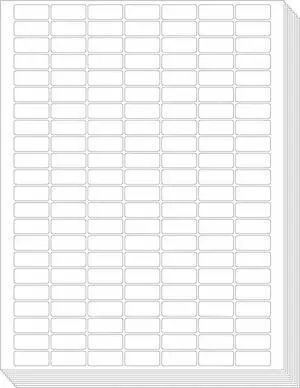 1540 White Rectangular Labels, White Code Labels Water/Oil/Tear Proof Stickers Removable No Residue for Bins, Kitchen Containers (Each Sheet is Letter Size 8.5 x 11) 1540 White Rectangular Labels, White Code Labels Water/Oil/Tear Proof Stickers Removable No Residue for Bins, Kitchen Containers (Each Sheet is Letter Size 8.5 x 11)