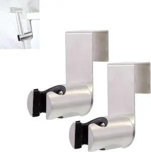 2 Pieces Stainless Steel Bidet Sprayer Holder, Handheld Bidet Sprayer Hanger Hook for Toilet Tank Brushed Nickel 2 Pieces Stainless Steel Bidet Sprayer Holder, Handheld Bidet Sprayer Hanger Hook for Toilet Tank Brushed Nickel
