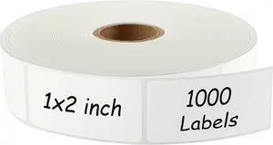 MaxGear 1000 Removable Freezer Labels 1x2 Inch | Waterproof Oil Resistant Stickers, No Residue for Food Containers, Pantry Jars, Organization Meal Prep, 1 Roll MaxGear 1000 Removable Freezer Labels 1x2 Inch | Waterproof Oil Resistant Stickers, No Residue for Food Containers, Pantry Jars, Organization Meal Prep, 1 Roll