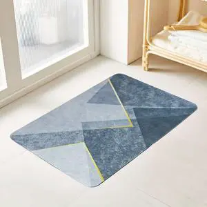 Diatomaceous Earth Bath Mat,Quick Dry Bathroom Rug,Non-Slip Absorbent Mat for Bathroom Floor Bathtub Shower,16x24 Inches (Grey-Golden Impression, 16 x 24) Diatomaceous Earth Bath Mat,Quick Dry Bathroom Rug,Non-Slip Absorbent Mat for Bathroom Floor Bathtub Shower,16x24 Inches (Grey-Golden Impression, 16 x 24)