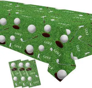 Golf Party Decorations Tablecloth, Golf Birthday Party Tablecover | Disposable, Golf Table Decorations Supplies for Golf Lover Baby Shower 1st 2nd Birthday, 3Pcs, 55in x 86in Golf Party Decorations Tablecloth, Golf Birthday Party Tablecover | Disposable, Golf Table Decorations Supplies for Golf Lover Baby Shower 1st 2nd Birthday, 3Pcs, 55in x 86in