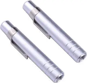 2 x Aluminum Alloy Chalk Holder Teacher's Chalk Clip Clutch (Silver) 2 x Aluminum Alloy Chalk Holder Teacher's Chalk Clip Clutch (Silver)