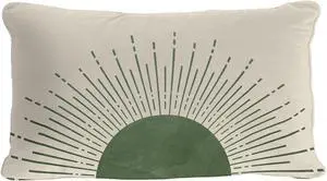 OGILRE Boho Green Sun Throw Pillows 12x20 Inch,Bedroom Decor Throw Pillow Cover for Dorm Bed Soft Home Couch,Green Decorative Lumbar Pillows for Bed Chairs OGILRE Boho Green Sun Throw Pillows 12x20 Inch,Bedroom Decor Throw Pillow Cover for Dorm Bed Soft Home Couch,Green Decorative Lumbar Pillows for Bed Chairs