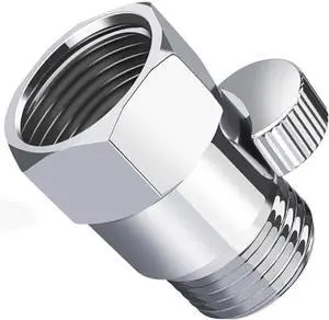MAYYAYA All Metal Shower Head Flow Control Valve, G1/2 Brass Shut-off Valve | Metal Lever, G1/2 Universal Fit, Leak-Proof Ceramic Core, Adjustable Flow Save Water, for Showers, Bidets, RVs, Chrome MAYYAYA All Metal Shower Head Flow Control Valve, G1/2 Brass Shut-off Valve | Metal Lever, G1/2 Universal Fit, Leak-Proof Ceramic Core, Adjustable Flow Save Water, for Showers, Bidets, RVs, Chrome