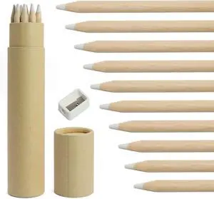 White Chalk Pencil 10 PCS for Drawing, Sketching, Shading, Blending | White Pencil Set for Beginners & Artists White Chalk Pencil 10 PCS for Drawing, Sketching, Shading, Blending | White Pencil Set for Beginners & Artists