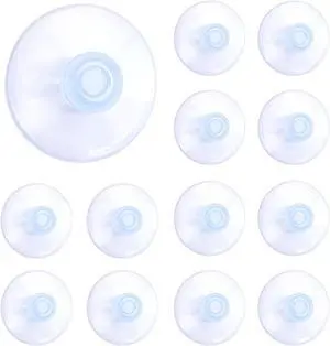Medsuo 12 PCS Suction Cups Clear Sucker Pads for Glass, Bathroom, Kitchen | 40 mm, Strong Windows Suction Cup, Stays in Place, Non-adhesive for Hanging Christmas Lights, Ornaments, Decorations Medsuo 12 PCS Suction Cups Clear Sucker Pads for Glass, Bathroom, Kitchen | 40 mm, Strong Windows Suction Cup, Stays in Place, Non-adhesive for Hanging Christmas Lights, Ornaments, Decorations