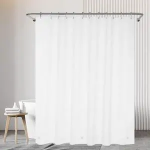 White Extra Wide Shower Curtain Liner 72 x 84 inch Plastic Shower Liner Washable Inside Shower Curtain Liner PEVA Shower Curtains for Bathroom with Magnets and Rustproof Metal Grommet Holes White Extra Wide Shower Curtain Liner 72 x 84 inch Plastic Shower Liner Washable Inside Shower Curtain Liner PEVA Shower Curtains for Bathroom with Magnets and Rustproof Metal Grommet Holes