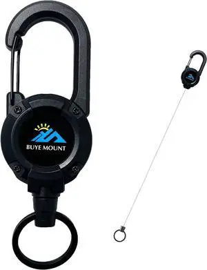 Yojaro Retractable Keychain Heavy Duty, Multitool Carabiner Badge Holder, Retractable Keychain Clip Id Holder, Upgraded 58cm Stainless Steel Cord, Suitable for Men and Women Black Yojaro Retractable Keychain Heavy Duty, Multitool Carabiner Badge Holder, Retractable Keychain Clip Id Holder, Upgraded 58cm Stainless Steel Cord, Suitable for Men and Women Black