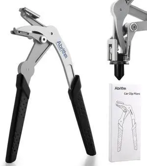 Car Clip Pliers, Panel Clip Removal Tool for Plastic Fasteners, Black | Professional Plastic Fastener Removal Tool, Removing Automotive Fasteners Clips Without Damage Car Clip Pliers, Panel Clip Removal Tool for Plastic Fasteners, Black | Professional Plastic Fastener Removal Tool, Removing Automotive Fasteners Clips Without Damage
