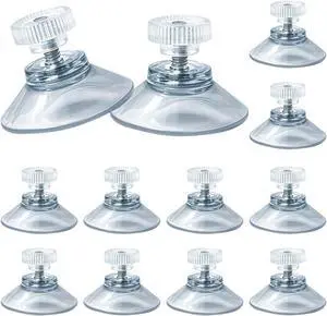 12 Pack 30mm/1.18" Clear PVC Suction Cup Mounts with M4 nut | MINI Transparent Sucker Holders for Bathroom, Window & Car Shade Installation 12 Pack 30mm/1.18" Clear PVC Suction Cup Mounts with M4 nut | MINI Transparent Sucker Holders for Bathroom, Window & Car Shade Installation