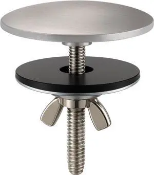 Kitchen Sink Hole Cover, Faucet Hole Cover for Sink Sprayer Plug | 2 Inch Sink Hole Cap, Solid Brass with Brushed Nickel Finish for Kitchen Bathroom Soap Dispenser and Sprayer Holes Kitchen Sink Hole Cover, Faucet Hole Cover for Sink Sprayer Plug | 2 Inch Sink Hole Cap, Solid Brass with Brushed Nickel Finish for Kitchen Bathroom Soap Dispenser and Sprayer Holes