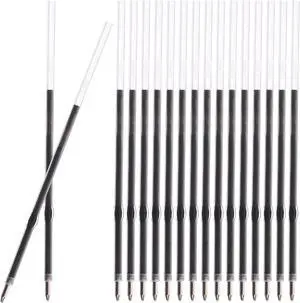 Retractable Ballpoint Pen Refills 30 Pieces 1mm, Medium Point 4.2 Inch Black Ink Refills Smooth Writing for Click Pens Retractable Ballpoint Pen Refills 30 Pieces 1mm, Medium Point 4.2 Inch Black Ink Refills Smooth Writing for Click Pens