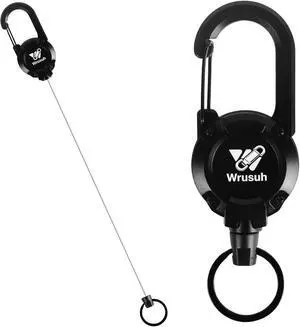 Heavy Duty Retractable Keychain, Multitool Carabiner Badge Holder-Sturdy & Durable Design for Keys, ID Badges & Small Tools, Clip-On Belt/Camping Gear for Work, Travel, Warehouse & Outdoor Use Heavy Duty Retractable Keychain, Multitool Carabiner Badge Holder-Sturdy & Durable Design for Keys, ID Badges & Small Tools, Clip-On Belt/Camping Gear for Work, Travel, Warehouse & Outdoor Use