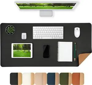 Desk Pad Mat Dual-Sided Natural Cork and PU Leather Non-Slip Water-Resistant Desk Matt for Desktop Desk Pad Mat Dual-Sided Natural Cork and PU Leather Non-Slip Water-Resistant Desk Matt for Desktop