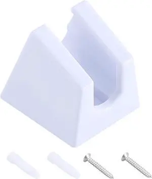 DF-SA156-WT RV Handheld Shower Wand Bracket Holder - Mounting Screws Included, White DF-SA156-WT RV Handheld Shower Wand Bracket Holder - Mounting Screws Included, White