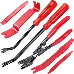 7 Pcs Car Trim Removal Tool Kit with Non-Scratch Plastic Pry Tool and Fastener Clip Pliers, Car Trim Removal Tool, for Auto Interior Car Panel Detachment, Dashboard, Door Clips & Upholstery 7 Pcs Car Trim Removal Tool Kit with Non-Scratch Plastic Pry Tool and Fastener Clip Pliers, Car Trim Removal Tool, for Auto Interior Car Panel Detachment, Dashboard, Door Clips & Upholstery