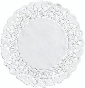 White 4-Inch Round Paper Lace Doilies, 100 Pack | Disposable, Decorative Placemats, For Desserts & Small Treats, Silverware Wrapping White 4-Inch Round Paper Lace Doilies, 100 Pack | Disposable, Decorative Placemats, For Desserts & Small Treats, Silverware Wrapping