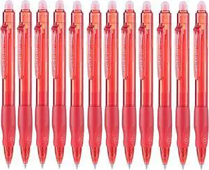 Aozora Erasable Pens Click Fine Point 0.7 mm Retractable Erasable Gel Pens for Completing Sudoku and Crossword Puzzles 12 Pack (Red) Aozora Erasable Pens Click Fine Point 0.7 mm Retractable Erasable Gel Pens for Completing Sudoku and Crossword Puzzles 12 Pack (Red)