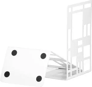 Book Ends,Bookends,Book Ends for Shelves,Bookends for Heavy Books | Book Divider Decorative Holder,Metal Heavy Duty Bookend,Abstract Art Book Stopper Supports for Office,White 1 Pair Book Ends,Bookends,Book Ends for Shelves,Bookends for Heavy Books | Book Divider Decorative Holder,Metal Heavy Duty Bookend,Abstract Art Book Stopper Supports for Office,White 1 Pair