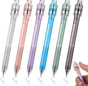 Crtiin 6 Pcs Fidget Spinner Pens for Adults Black Ink Gel, Hexagon | Fidget Pens with Fidget Ball Stress Relief Pen Spinning Pen for Office Supplies Journaling Crtiin 6 Pcs Fidget Spinner Pens for Adults Black Ink Gel, Hexagon | Fidget Pens with Fidget Ball Stress Relief Pen Spinning Pen for Office Supplies Journaling