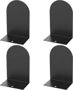 MerryNine Metal Book Ends, 4 Pack Black Bookends for Shelves, Book Holder for Heavy Books, Book End for Kids Books, Decoration Bookend for Home Office MerryNine Metal Book Ends, 4 Pack Black Bookends for Shelves, Book Holder for Heavy Books, Book End for Kids Books, Decoration Bookend for Home Office