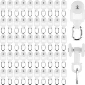 50 Pcs Curtain Track Glider Rollers Hooks Curtain Track Glider Ceiling Tracks Hooks Rail Gliders Mute Wheel Ball Pulley for 23 * 28mm Rails (Inner Diameter) 50 Pcs Curtain Track Glider Rollers Hooks Curtain Track Glider Ceiling Tracks Hooks Rail Gliders Mute Wheel Ball Pulley for 23 * 28mm Rails (Inner Diameter)