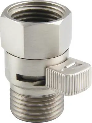 Aomasi Shower Head Flow Restrictor for Home Bathroom, Brushed Nickel | Solid Brass, G 1/2 Thread, Shower Head Shut off Valve for Easy Water Control & Save, Fits Handheld Shower, Bidet Sprayer Aomasi Shower Head Flow Restrictor for Home Bathroom, Brushed Nickel | Solid Brass, G 1/2 Thread, Shower Head Shut off Valve for Easy Water Control & Save, Fits Handheld Shower, Bidet Sprayer