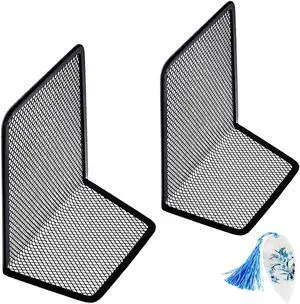 LRZCGB Metal Mesh Bookends Desktop Stand Book Holder Bookshelf Decoration for Office Library School LRZCGB Metal Mesh Bookends Desktop Stand Book Holder Bookshelf Decoration for Office Library School