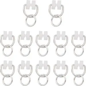 12PCS RV Curtain Carrier Round Ring Frame Plastic Nylon Wheel Metal Hook Smooth Track Track Auxiliary Material Ring Frame for Beam Track Curtain Rod RV Accessories White 12PCS RV Curtain Carrier Round Ring Frame Plastic Nylon Wheel Metal Hook Smooth Track Track Auxiliary Material Ring Frame for Beam Track Curtain Rod RV Accessories White