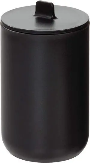 iDesign Cade Canister Bathroom Storage Jar with Lid, Matte Black | 3.14" x 3.14" x 5.09", For Bathroom, For Vanity, For Desk, For Countertop iDesign Cade Canister Bathroom Storage Jar with Lid, Matte Black | 3.14" x 3.14" x 5.09", For Bathroom, For Vanity, For Desk, For Countertop